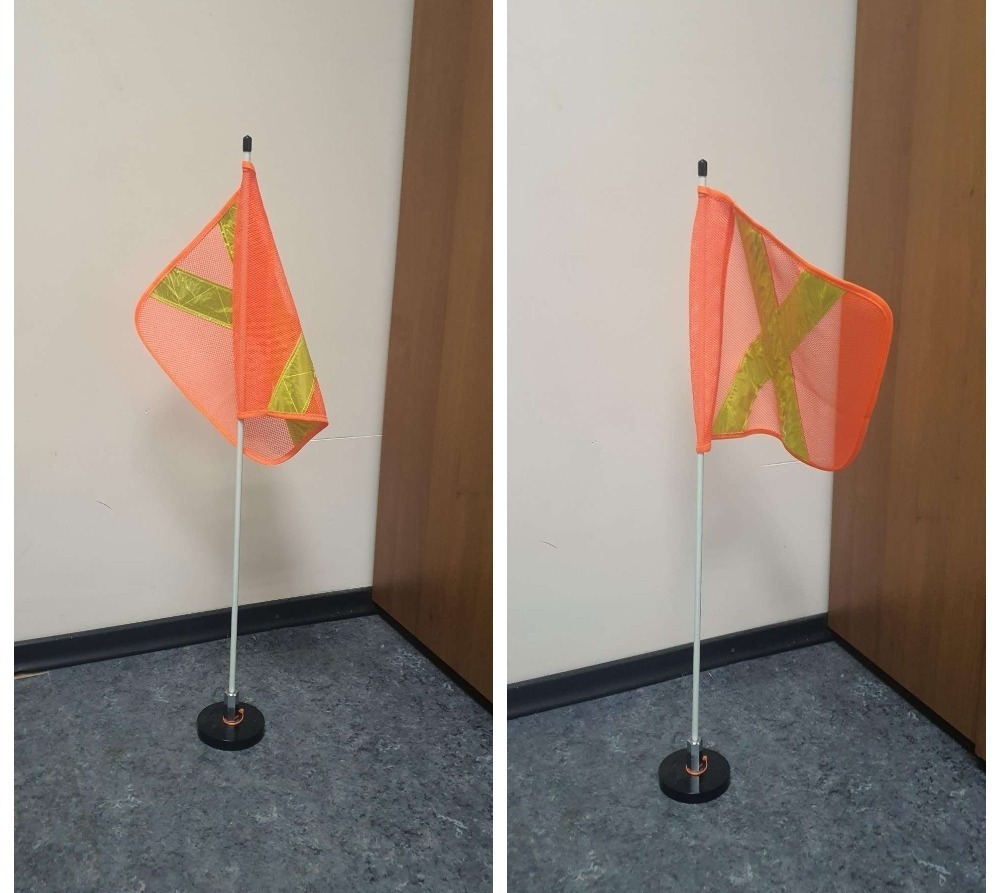 Флагшток на магните с флагом без маячка 80 см WW80MM